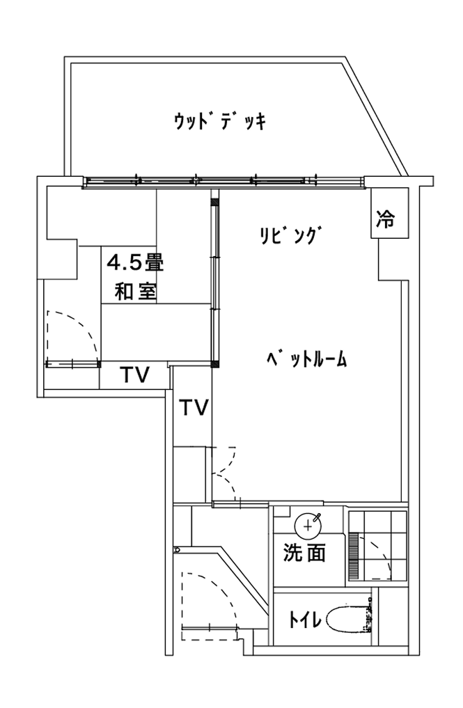 特別和洋室(庭園側)