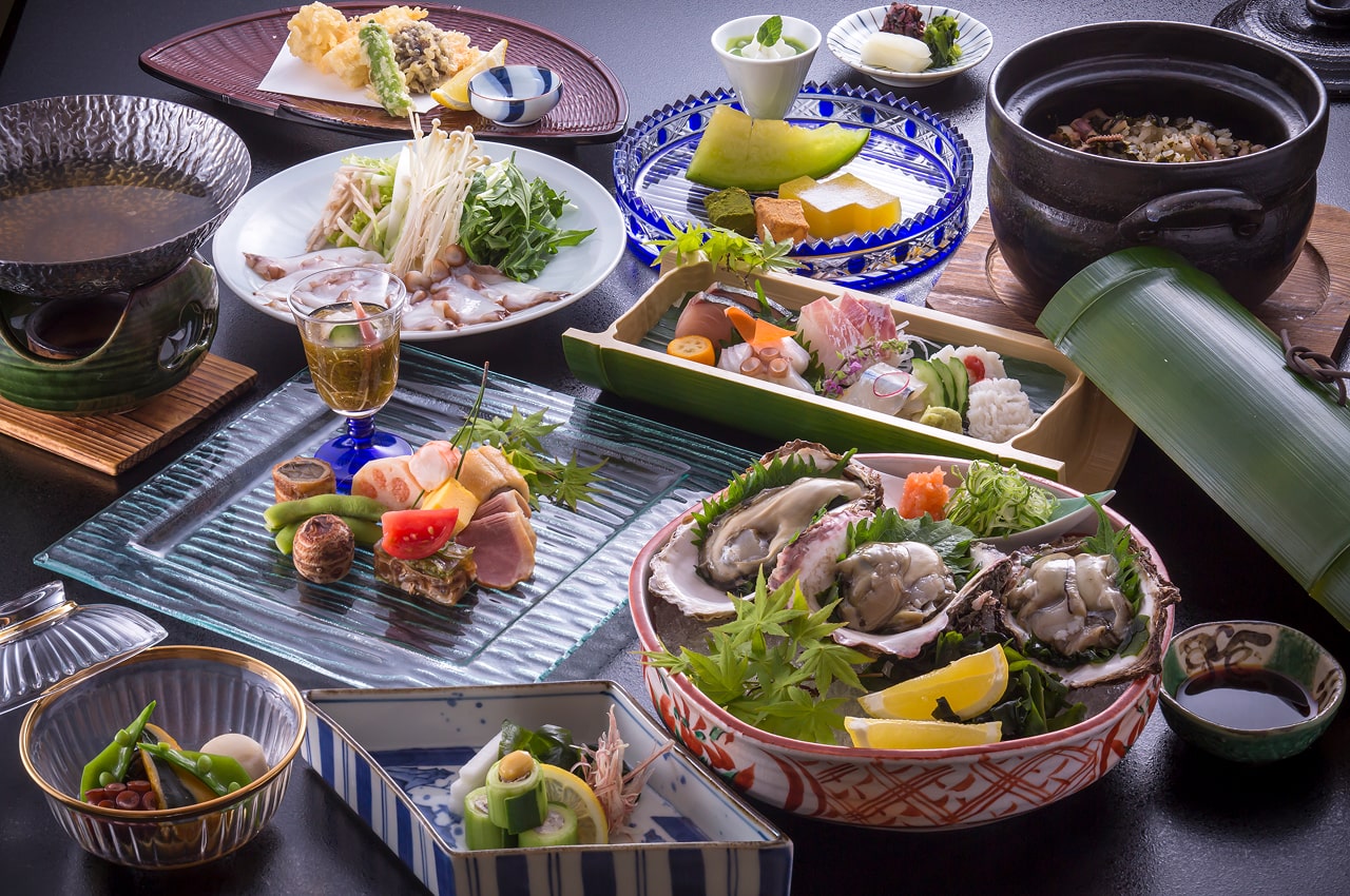 瀬戸内産『岩牡蠣』と播磨灘の『天然鱧とタコ』を楽しむ夏の会席プラン_イメージ